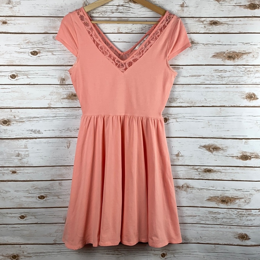 Peach Cotton Dress | Lauren Conrad | XS